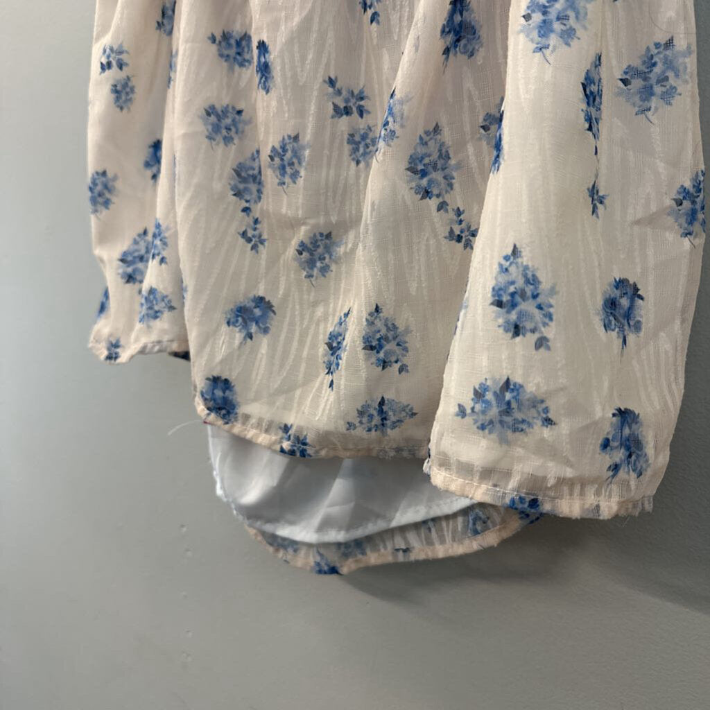 Floral Open Back Tank Top Medium