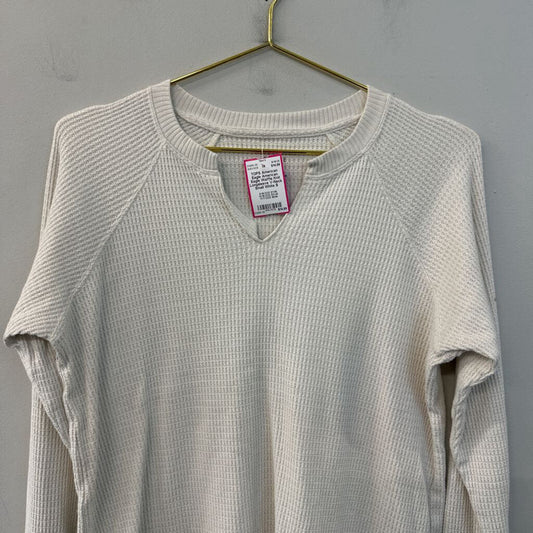 American Eagle Waffle Knit Longsleeve V-Neck Small