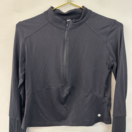 CRZ Yoga Cropped Half Zip Long Sleeve Small