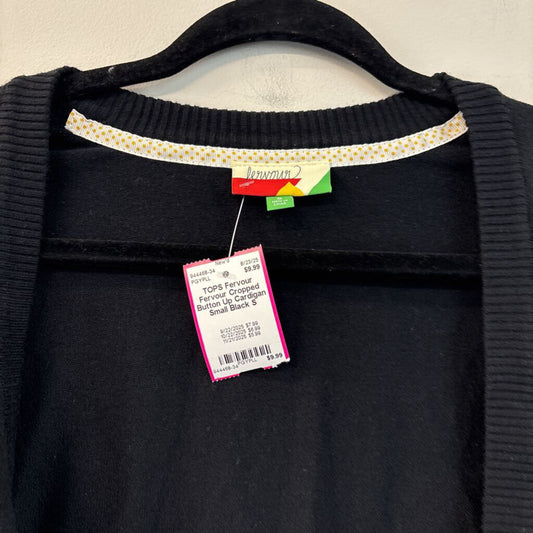 Fervour Cropped Button Up Cardigan Small