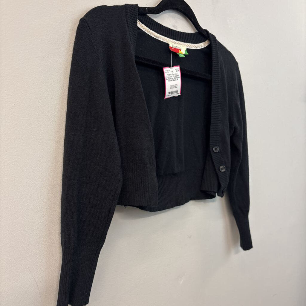 Fervour Cropped Button Up Cardigan Small