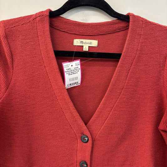 Madewell Button Up Long Sleeve Top Small