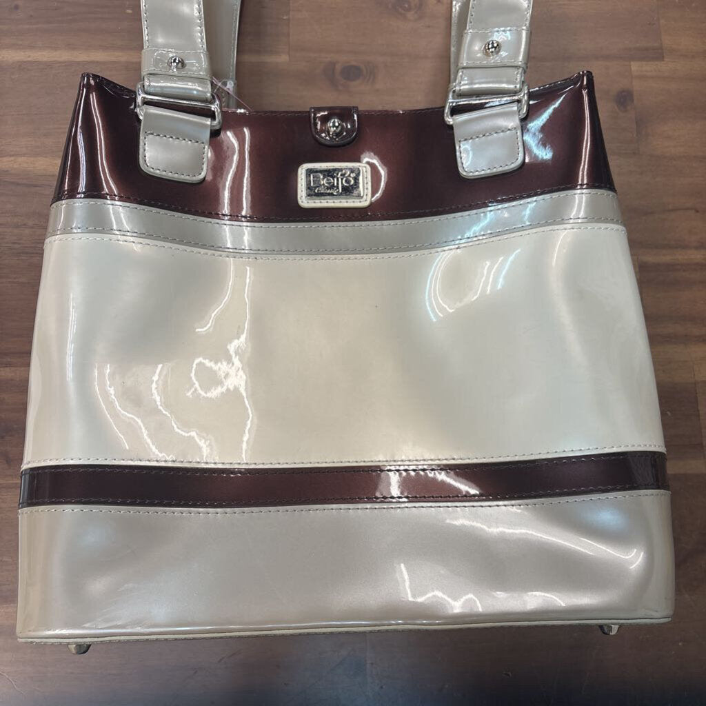 Beijo Striped Vinyl Bag