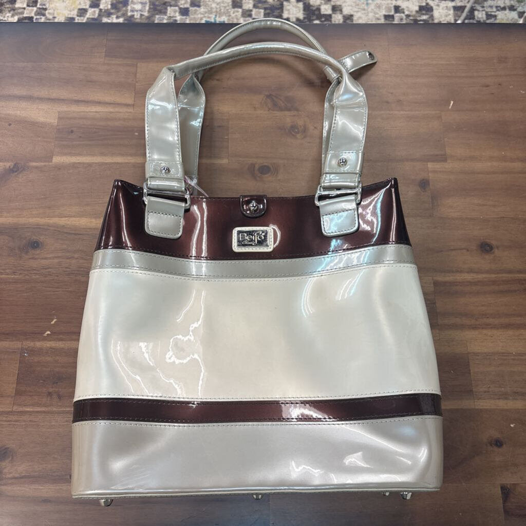 Beijo Striped Vinyl Bag
