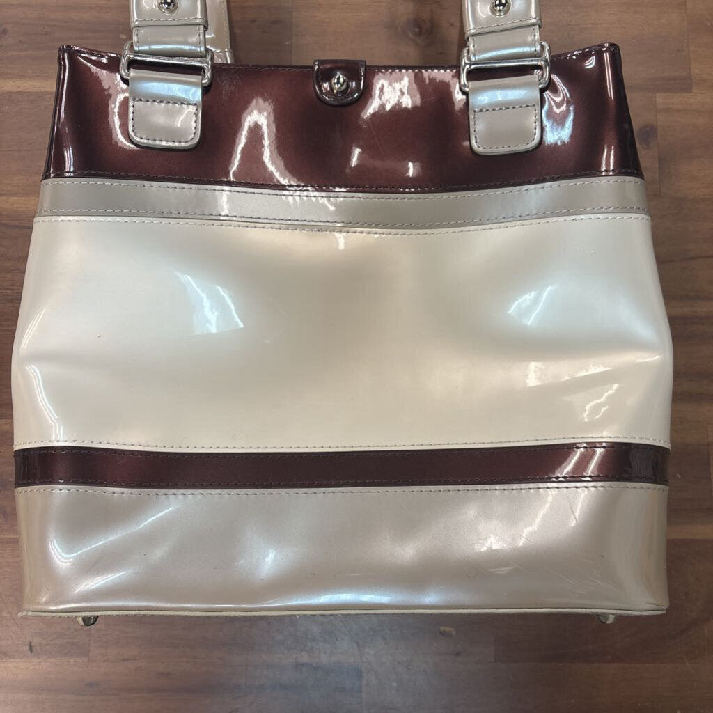 Beijo Striped Vinyl Bag