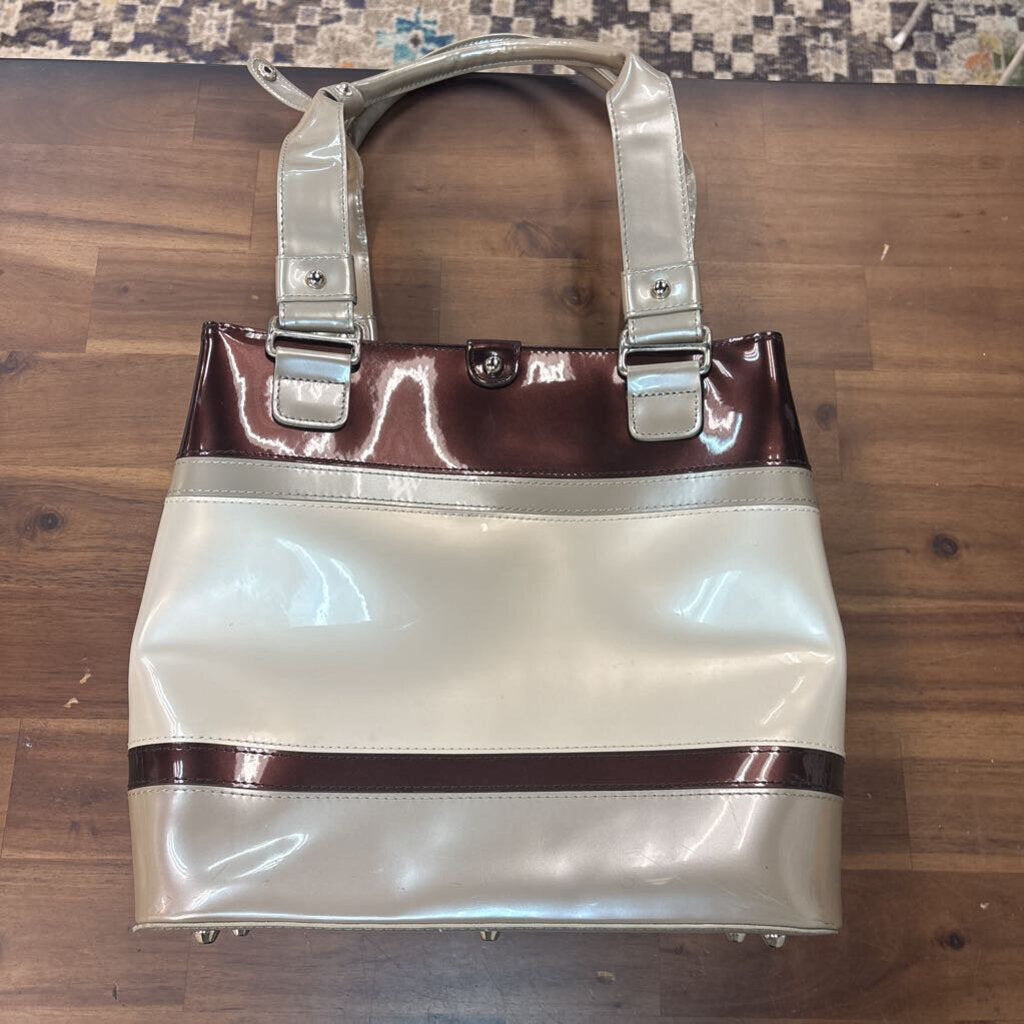 Beijo Striped Vinyl Bag