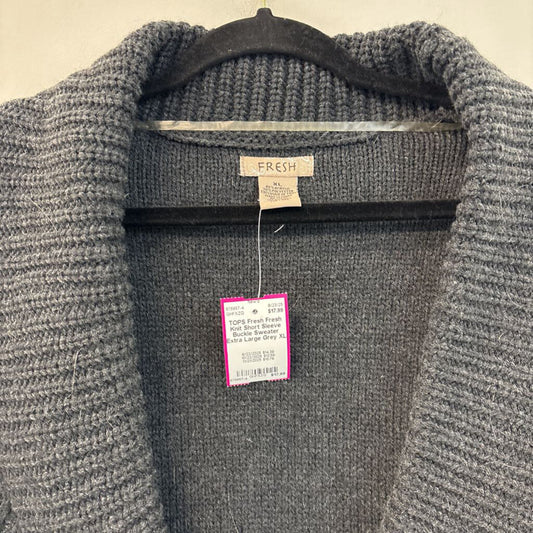 Fresh Knit Short Sleeve Buckle Sweater Extra Large