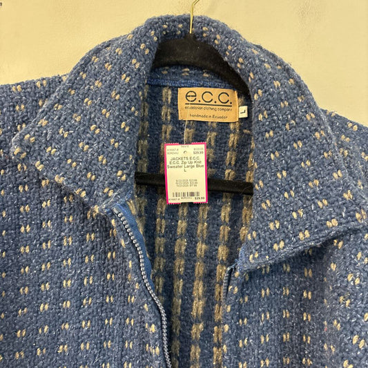 E.C.C. Zip Up Knit Sweater Large