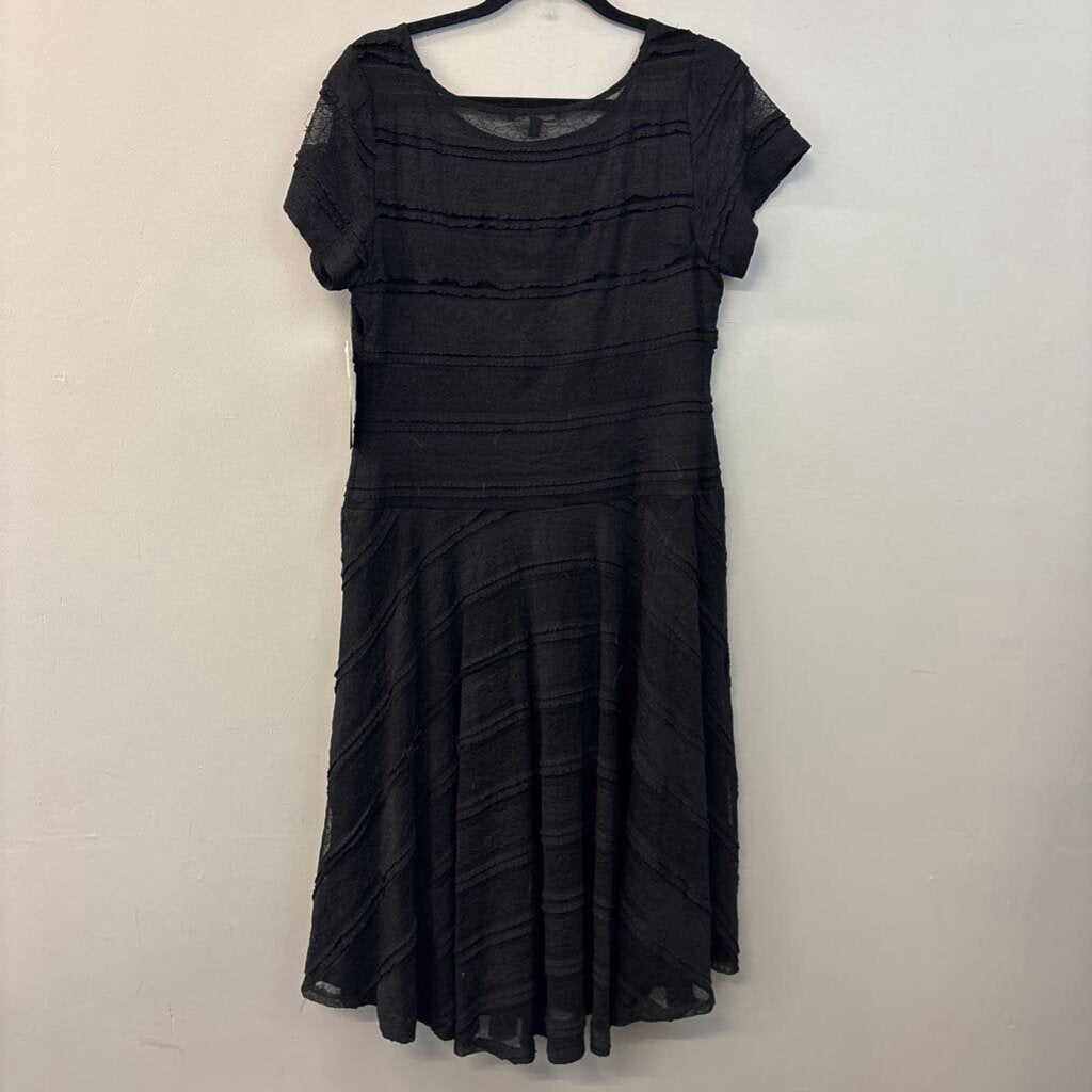 Sangria Tiered Lace Short Sleeve Dress 14