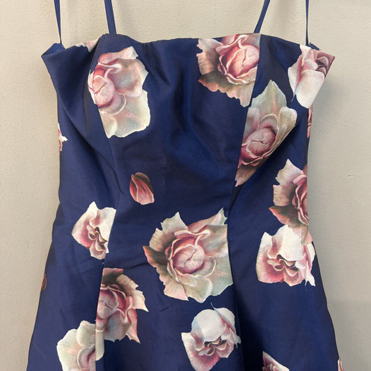 Glamour by Terani Floral Short Dress Small