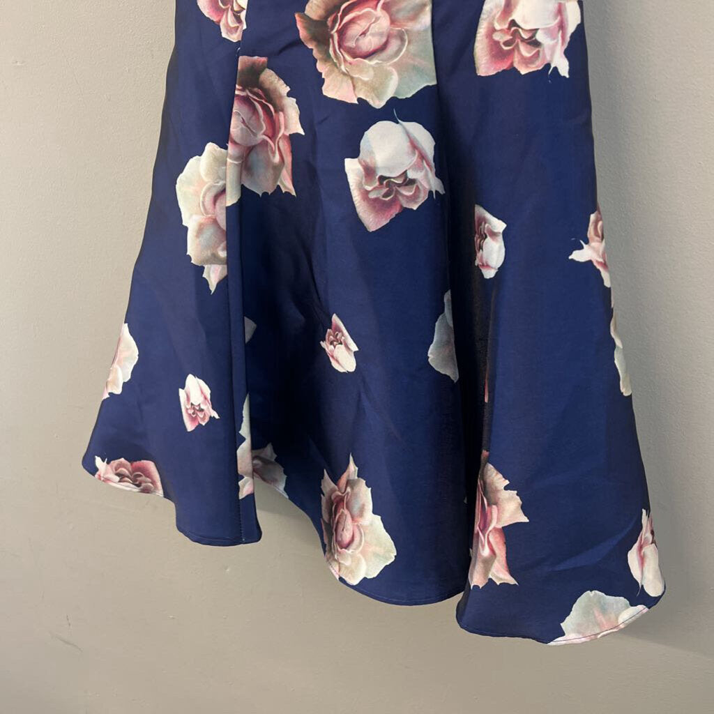 Glamour by Terani Floral Short Dress Small