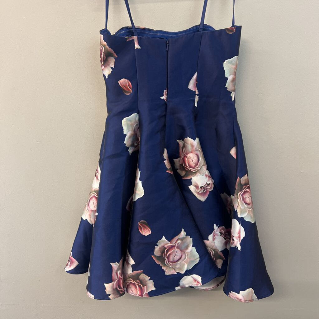 Glamour by Terani Floral Short Dress Small