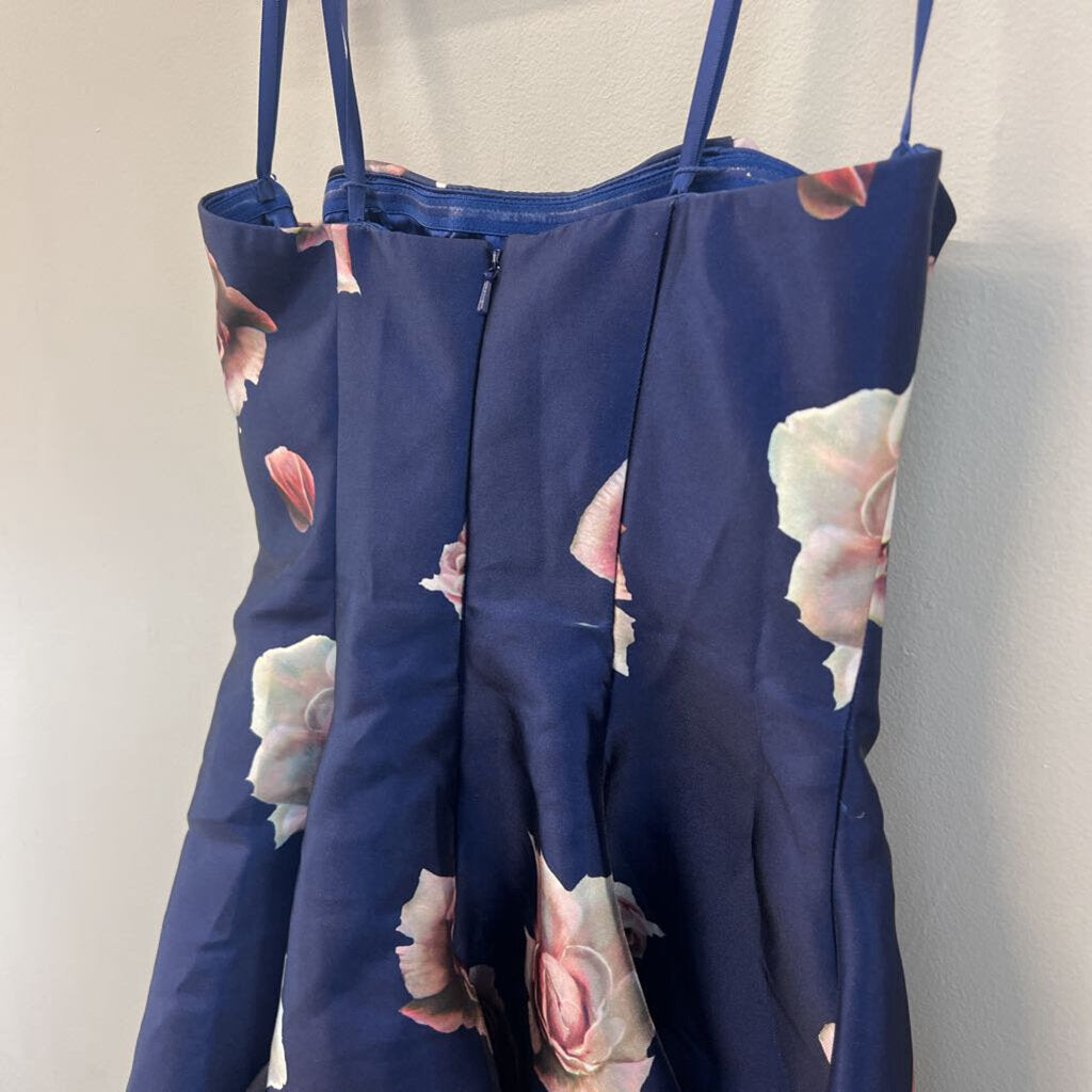 Glamour by Terani Floral Short Dress Small