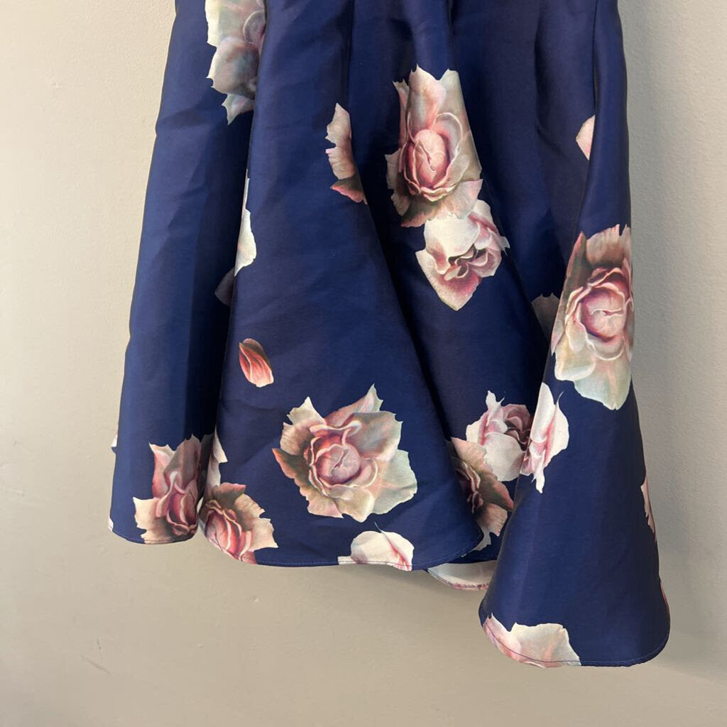 Glamour by Terani Floral Short Dress Small