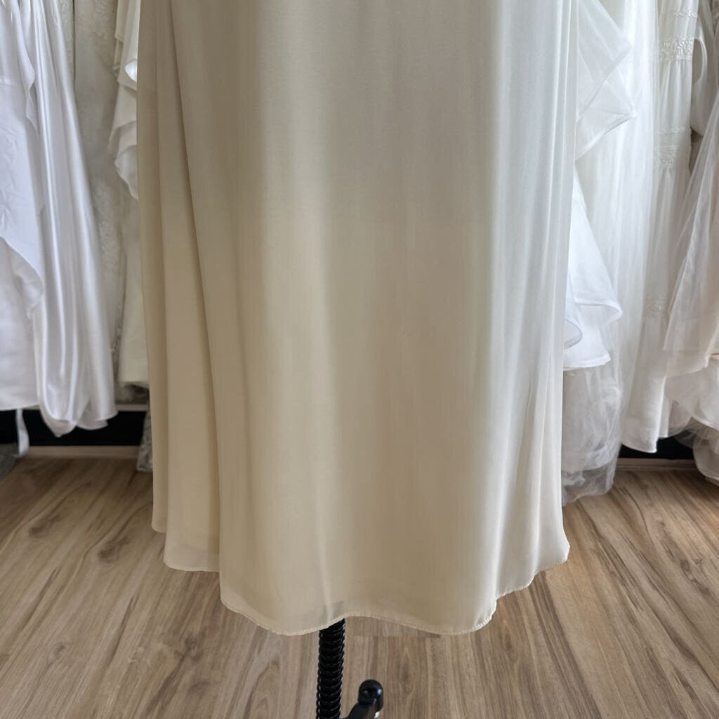 R&M Richards Short Sleeve Sparkle Lace Dress 10P