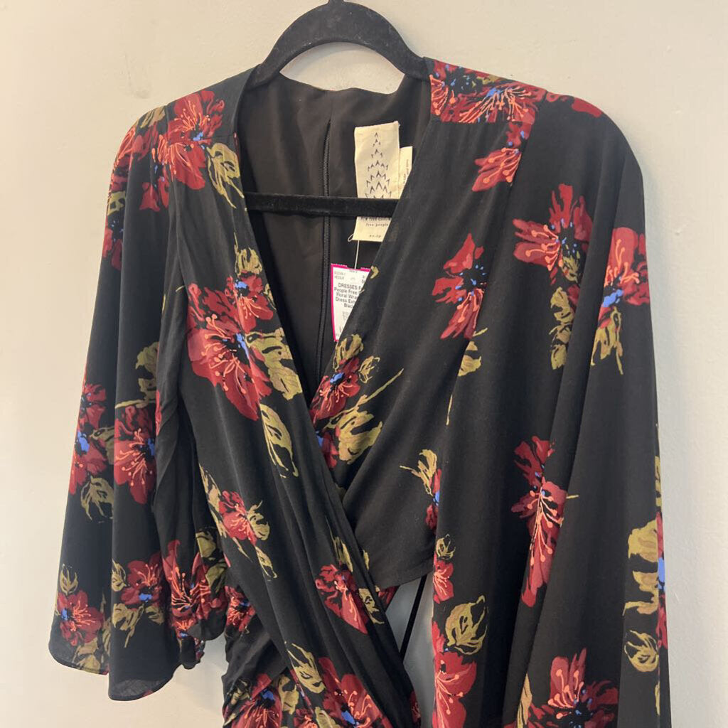 Free People Floral Wrap Maxi Dress Extra Small