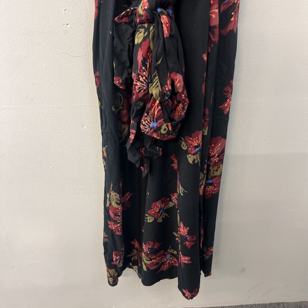 Free People Floral Wrap Maxi Dress Extra Small