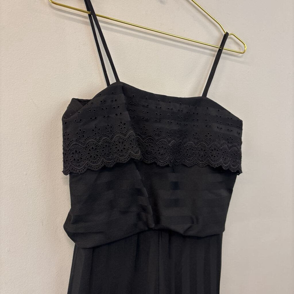 Vintage Estivo Black Striped Jumpsuit Small