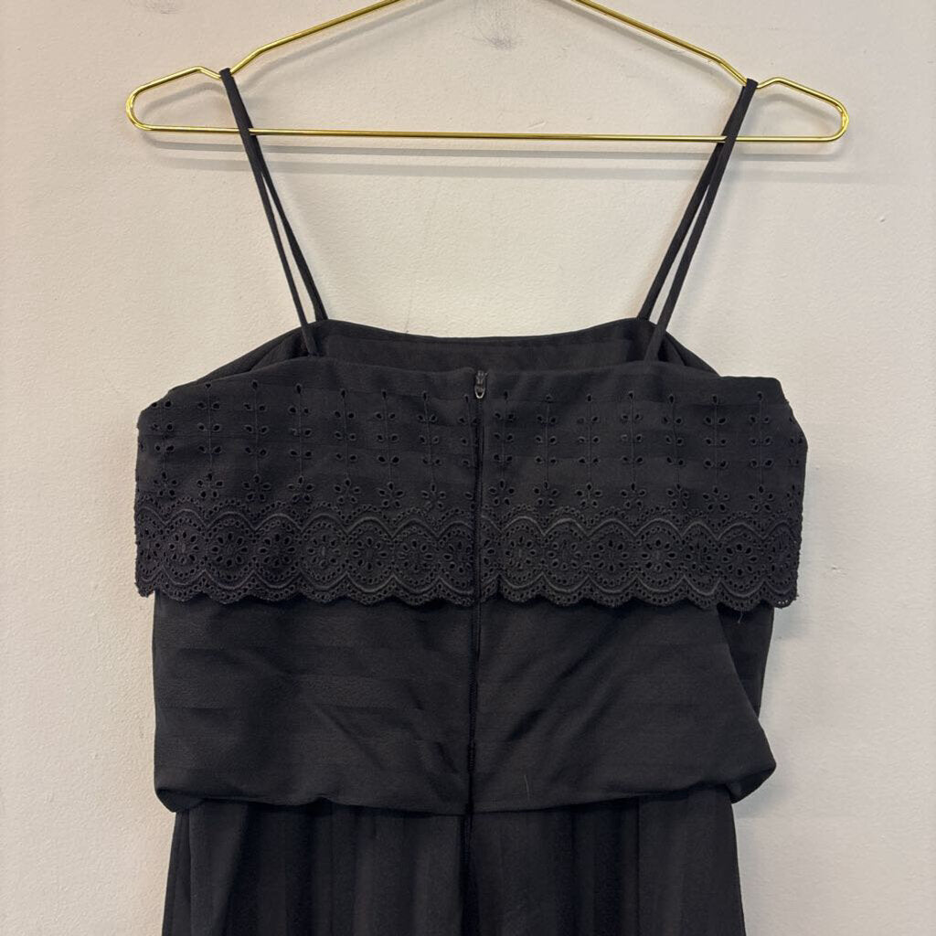 Vintage Estivo Black Striped Jumpsuit Small