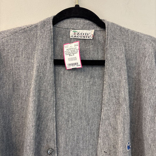Vintage Izod Lacoste Button Up Cardigan Medium