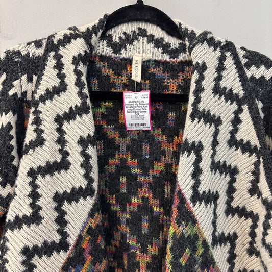 My Beloved Western Print Knit Long Duster One Size