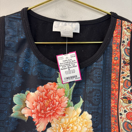 Soft Surroundings Flower Print Tank Top Medium