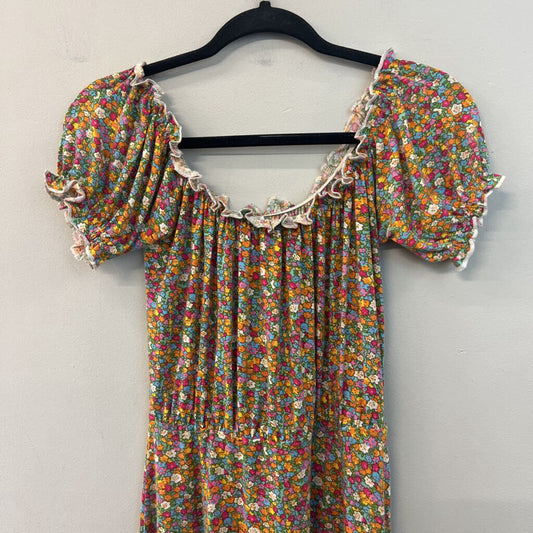 Compania Fantastica Stretchy Floral Midi Dress Small