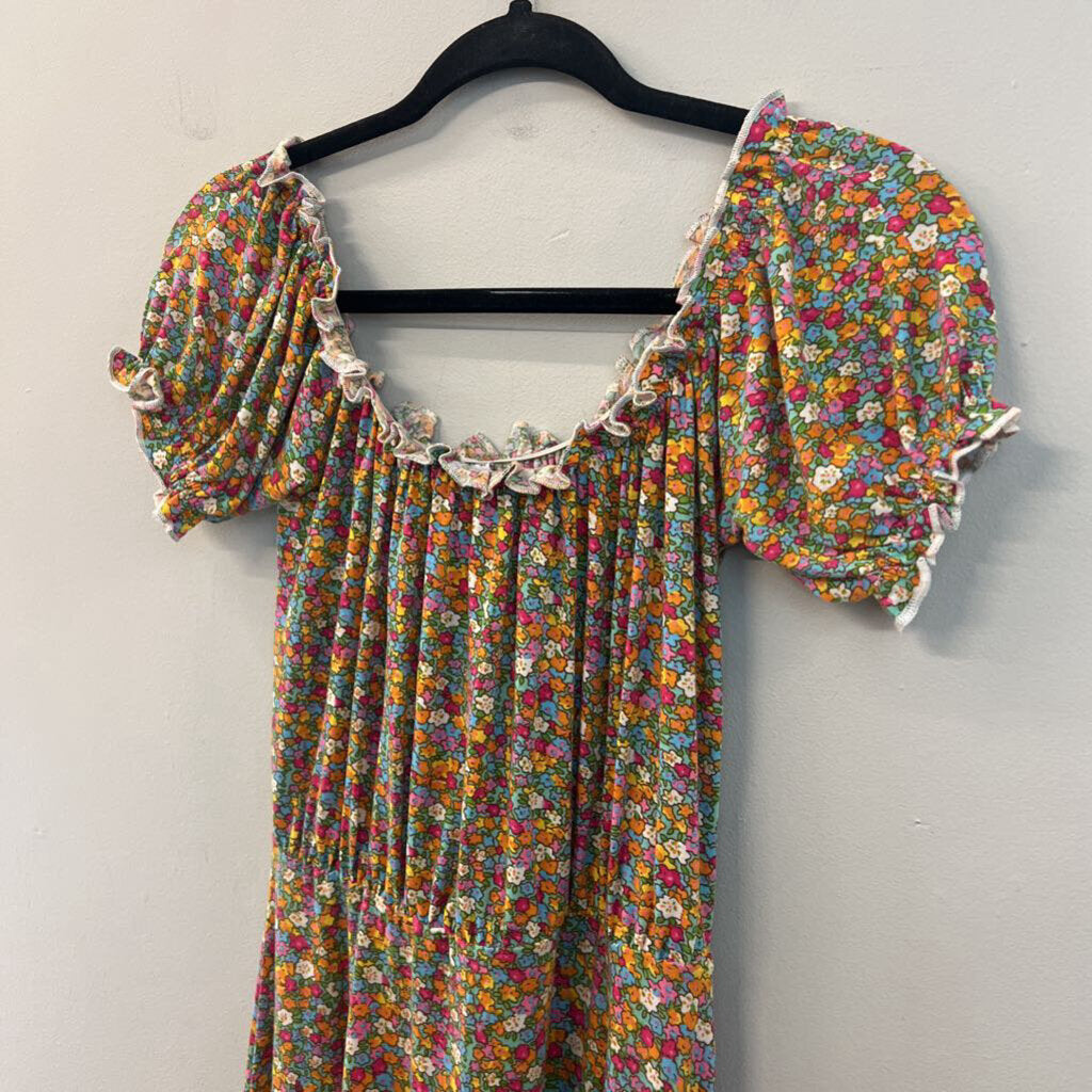 Compania Fantastica Stretchy Floral Midi Dress Small