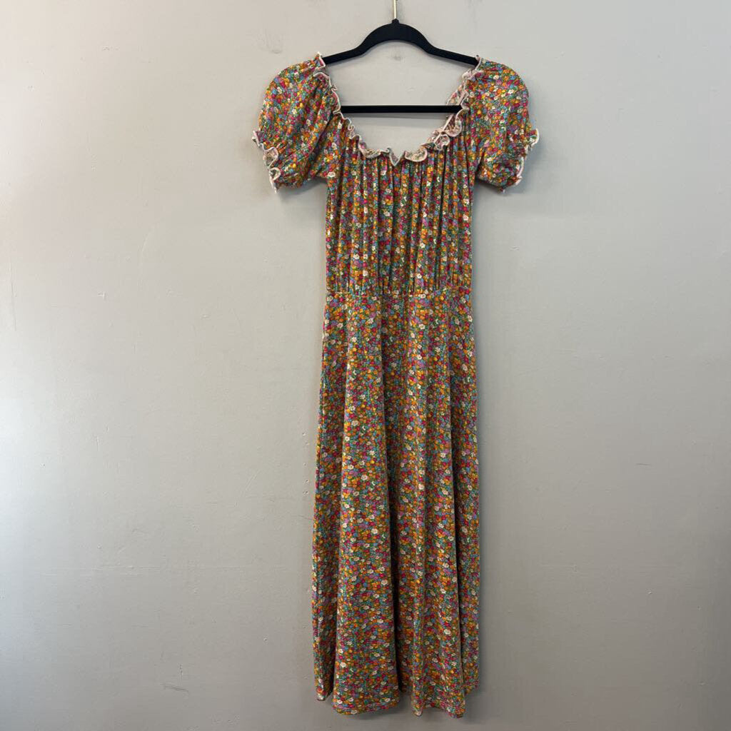 Compania Fantastica Stretchy Floral Midi Dress Small