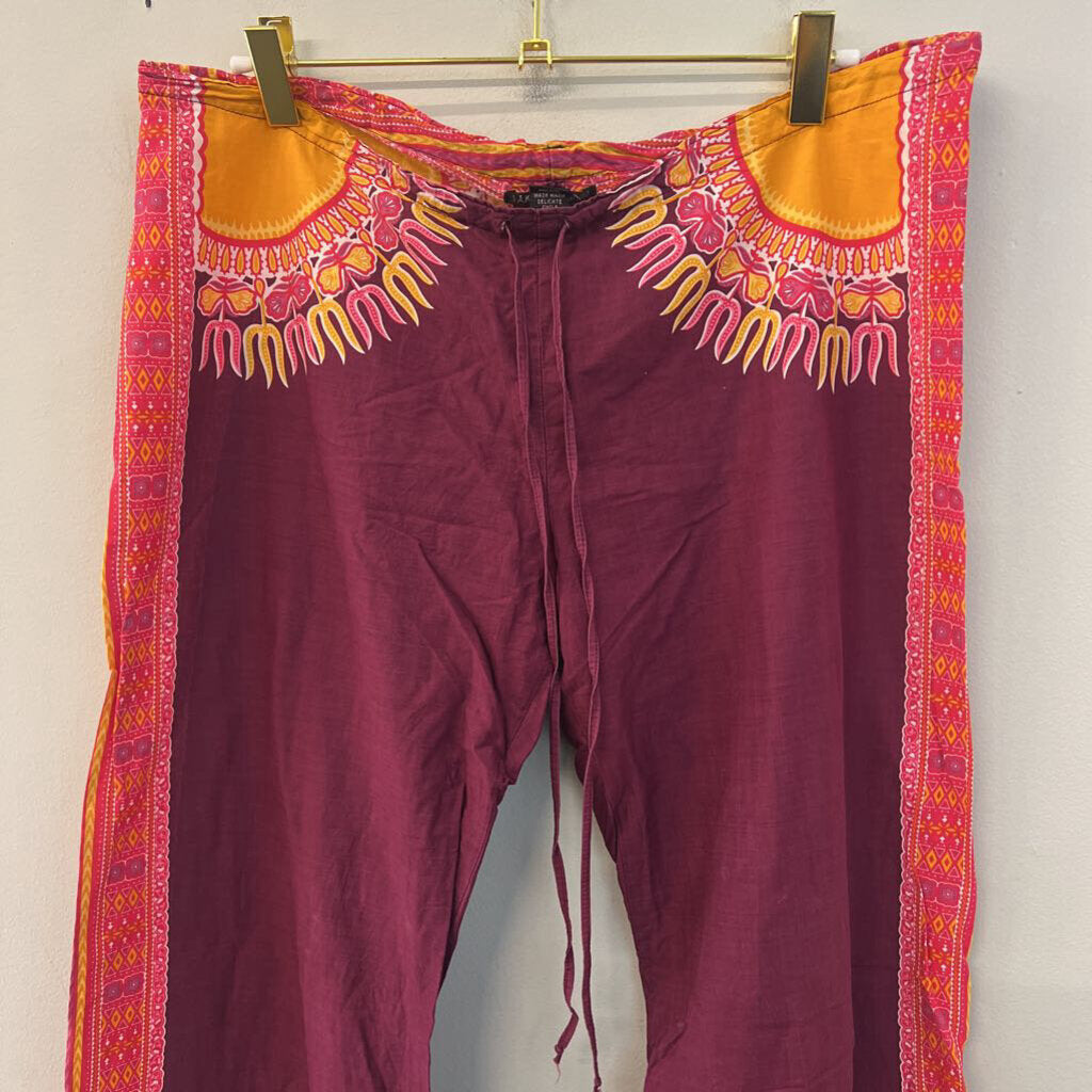 Lucky Brand Printed Drawstring Waist Pants Small