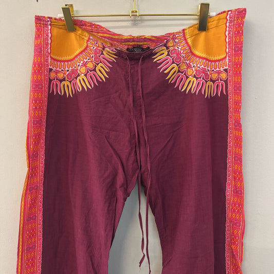 Lucky Brand Printed Drawstring Waist Pants Small