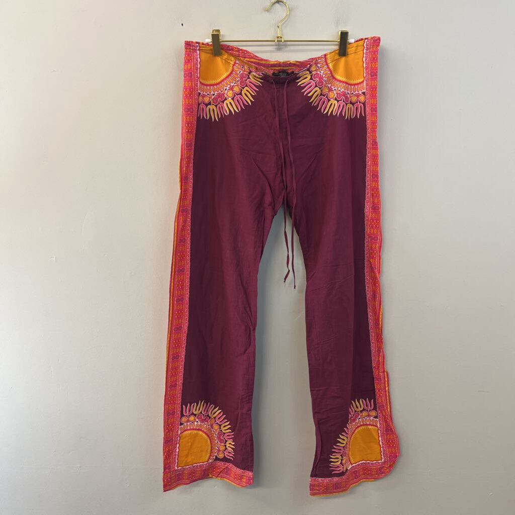 Lucky Brand Printed Drawstring Waist Pants Small