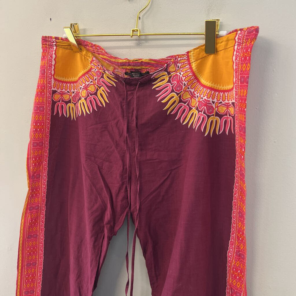 Lucky Brand Printed Drawstring Waist Pants Small