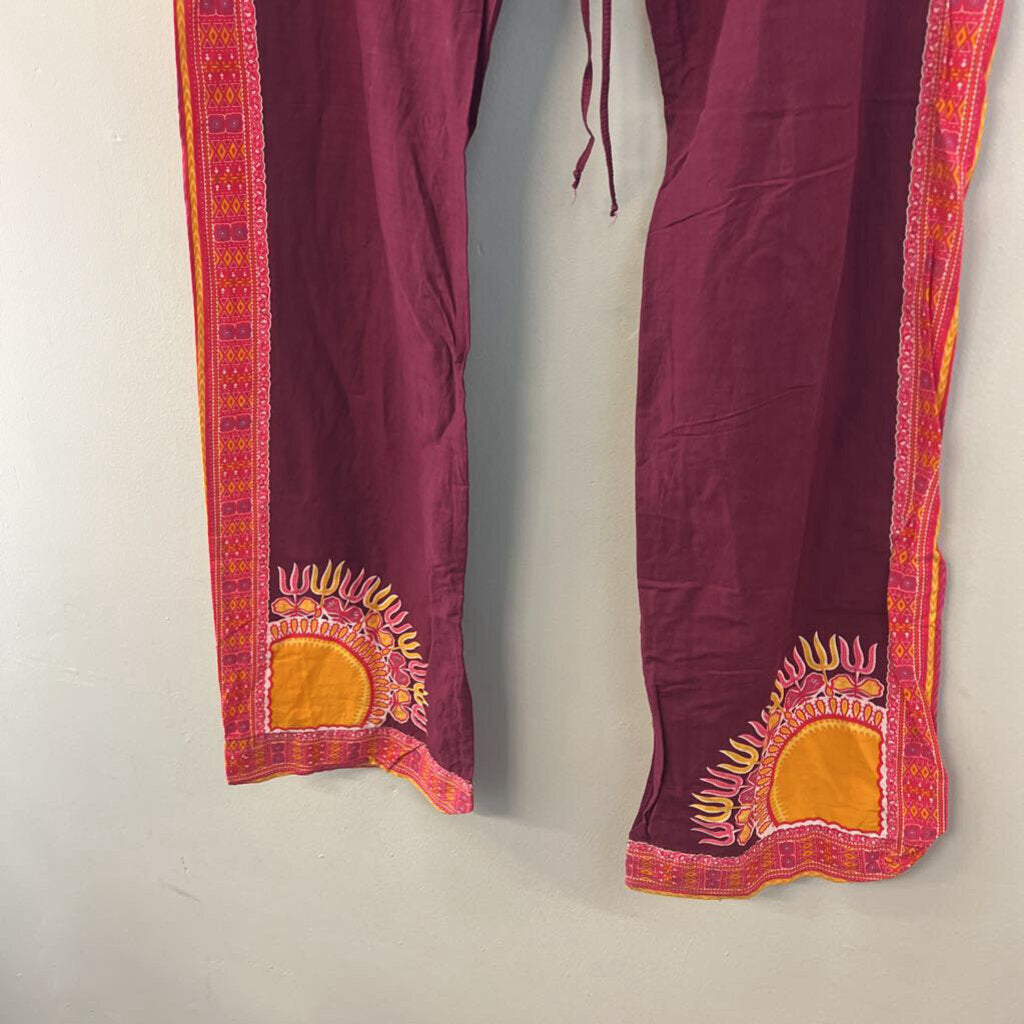 Lucky Brand Printed Drawstring Waist Pants Small