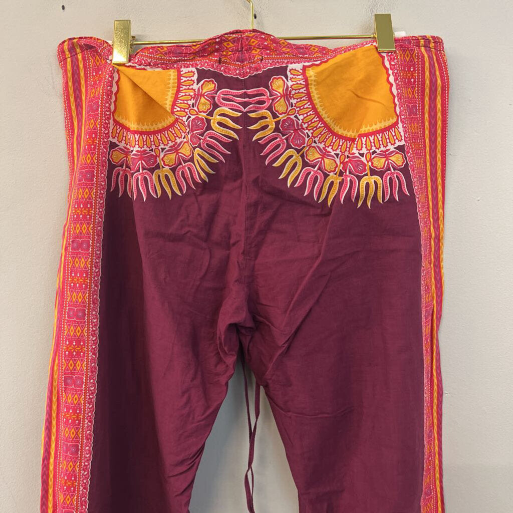 Lucky Brand Printed Drawstring Waist Pants Small