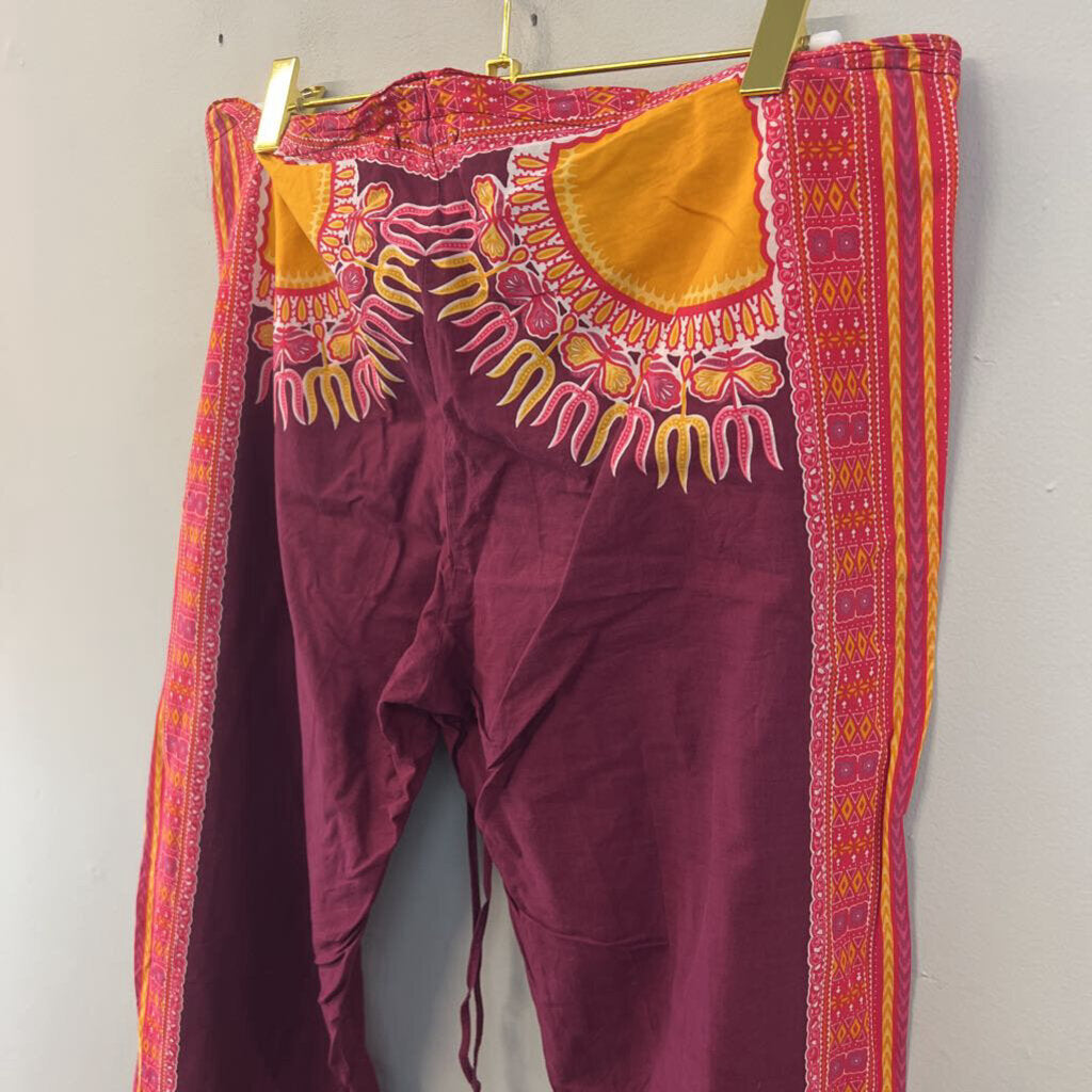 Lucky Brand Printed Drawstring Waist Pants Small