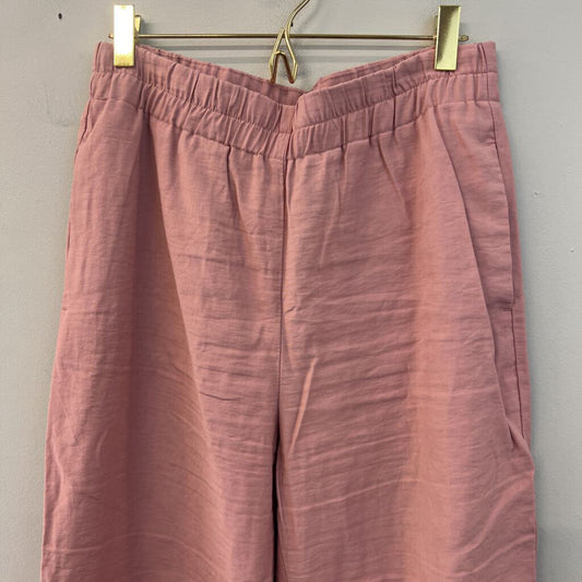 Zara Cuffed Hem Pull On Pants Medium