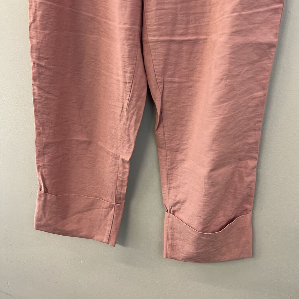 Zara Cuffed Hem Pull On Pants Medium