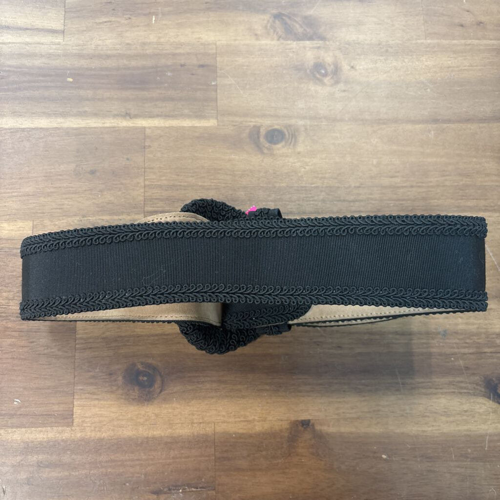 Donna Karan Black Grosgrain Belt Medium