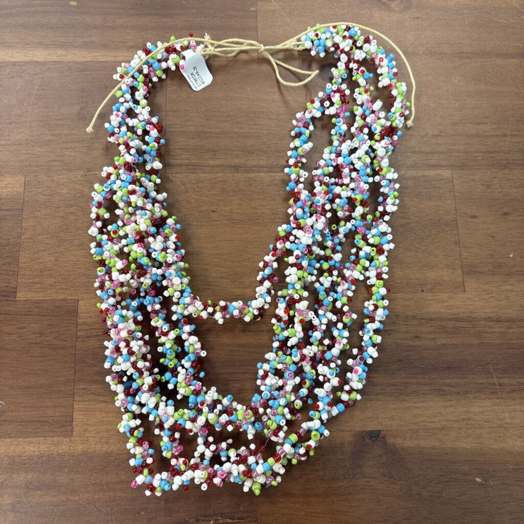 Beaded Rainbow Layered Necklace