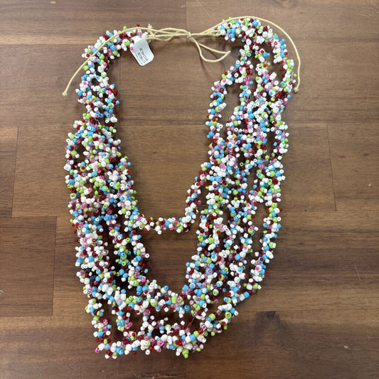 Beaded Rainbow Layered Necklace