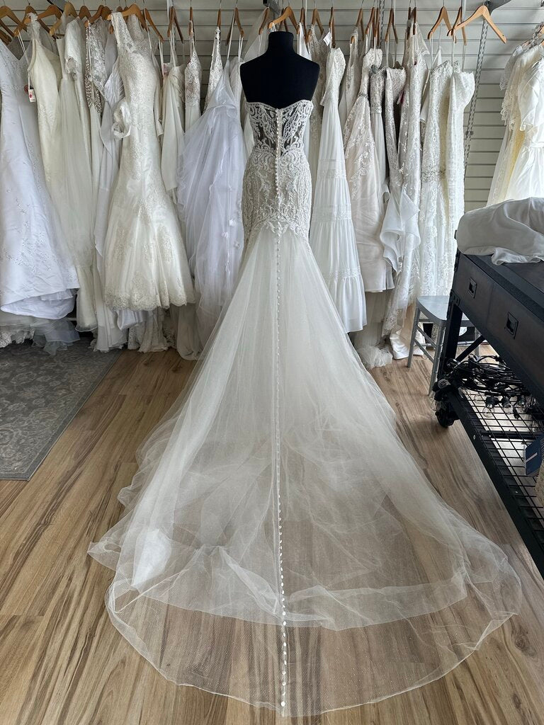 Allure Bridal 9953 Strapless Glitter Wedding Gown 16