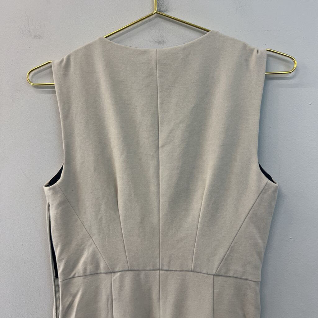 Diane von Furstenberg Beige V Neck Tank Dress 6