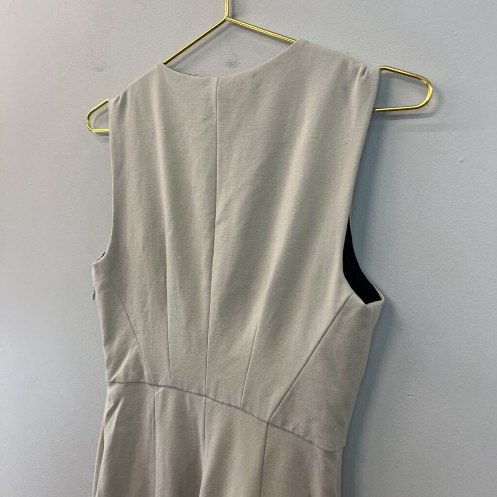 Diane von Furstenberg Beige V Neck Tank Dress 6