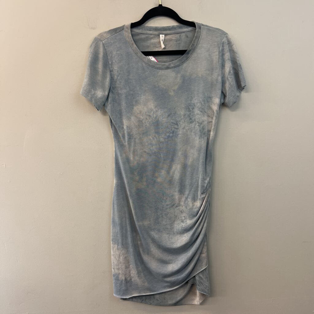 Wishlist Blue Tie Dye Short Sleeve Dress Small