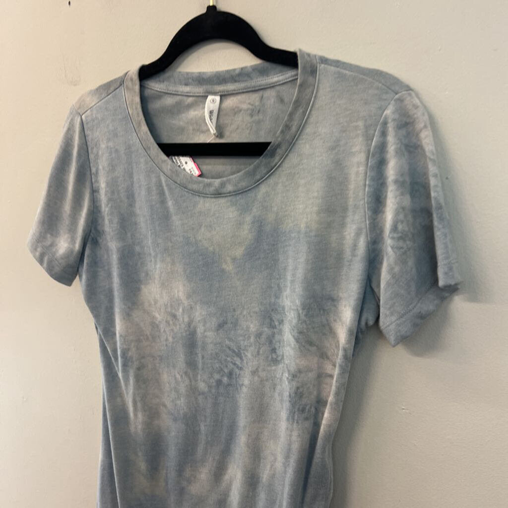 Wishlist Blue Tie Dye Short Sleeve Dress Small