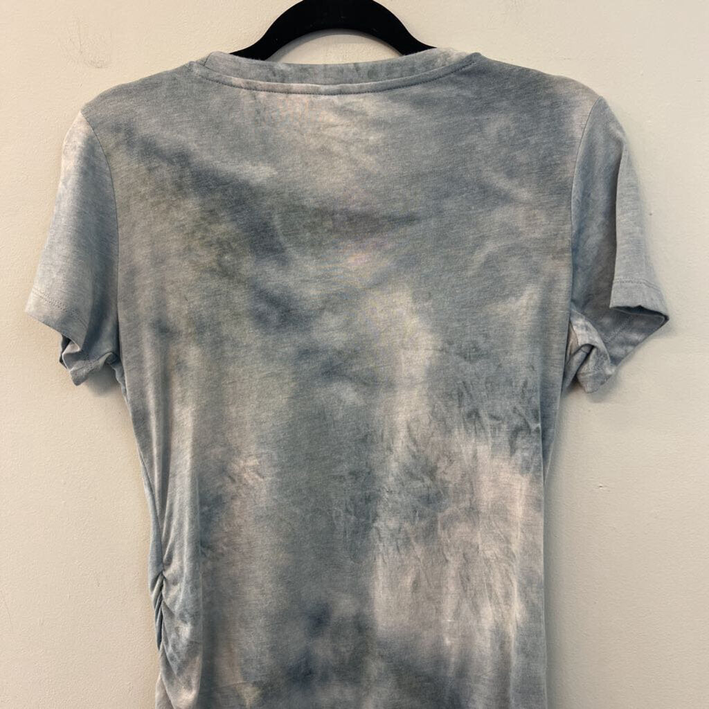 Wishlist Blue Tie Dye Short Sleeve Dress Small