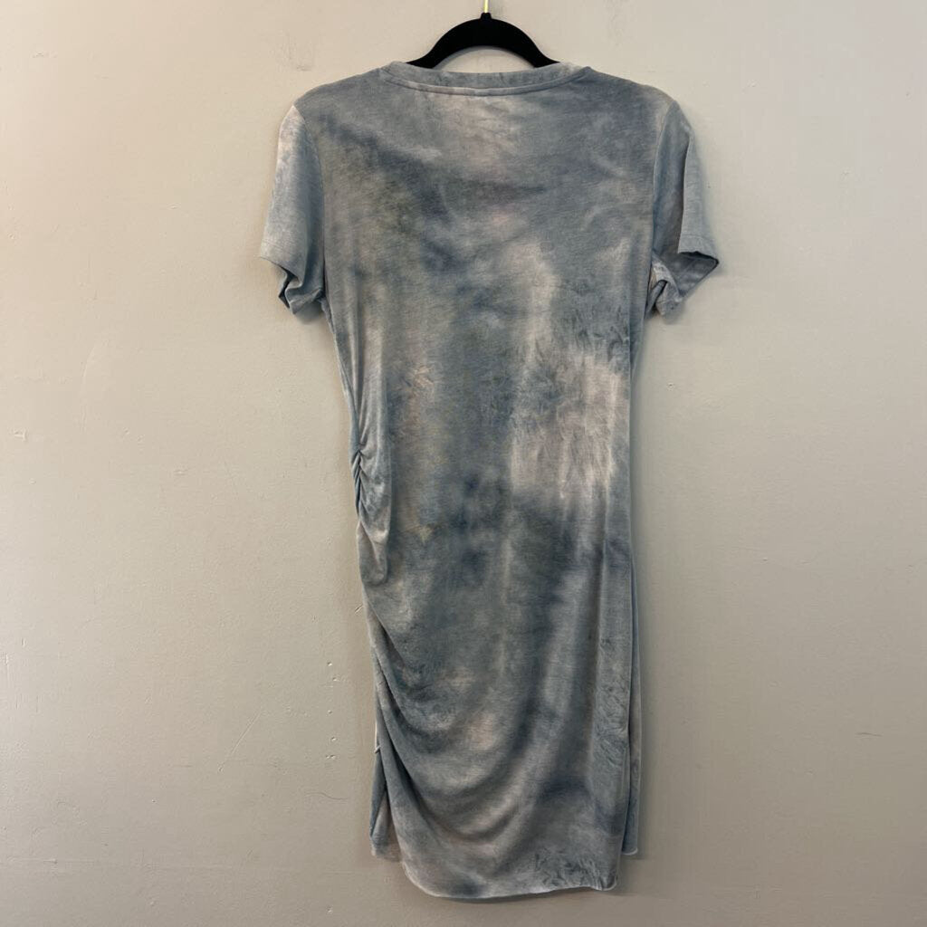 Wishlist Blue Tie Dye Short Sleeve Dress Small