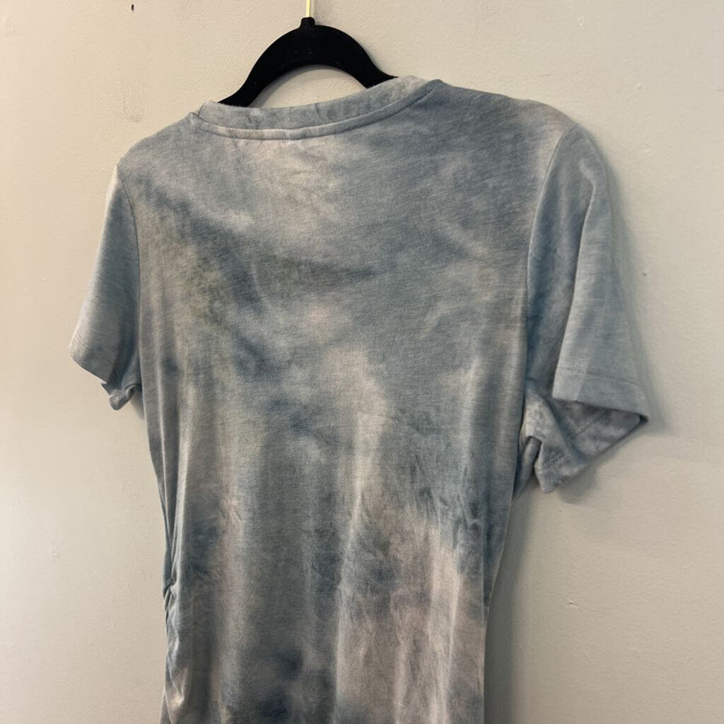 Wishlist Blue Tie Dye Short Sleeve Dress Small
