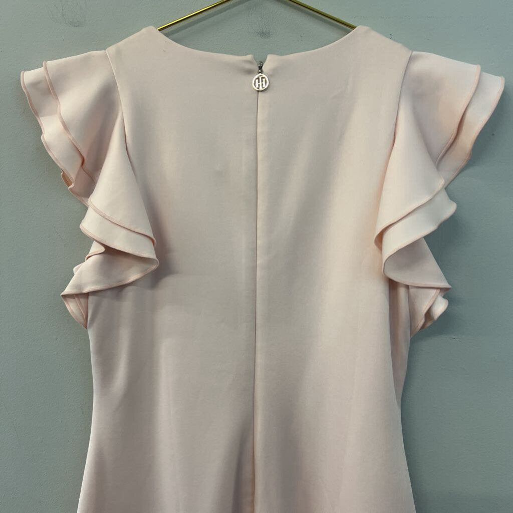 Tommy Hilfiger Blush Pink Short Ruffle Sleeve Dress 8